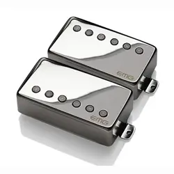 EMG JH JAMES HETFIELD HUMBUCKER PICKUP SET LONG SHAFT GIBSON LES PAUL CHROME