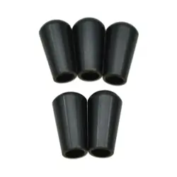 5PCS KAISH SAE 8-32 METAL TOGGLE SWITCH TIP CAP FITS GIBSON/SWITCHCRAFT BLACK
