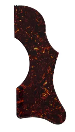 FOR GIBSON J45 & J50 ACOUSTIC GUITAR CRYSTAL SELF ADHENSIVE PICKGUARD BROWN