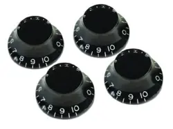 GIBSON TOP HAT KNOBS IN BLACK (4-PACK)