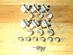 GROVER NICKEL VINTAGE DELUXE REISSUE TUNERS W/ OVAL KEYS