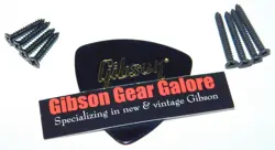 GIBSON LES PAUL PICKUP RING SCREWS BLACK SET GUITAR PARTS MOUNTING HUMBUCKER HP