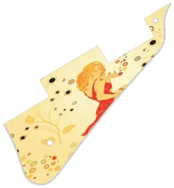 PICKGUARD PICK GUARD  COMPATIBLE WITH GIBSON LES PAUL GUITAR FADED PIN UP