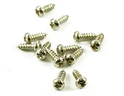 NICKEL TRUSS ROD SCREWS 12PC FITS GIBSON USA PRS GUITARS,SUPER SHORT.