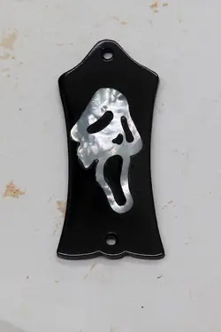 TRUSS ROD COVER WITH SCREAM MASK INLAY WILL FIT GIBSON