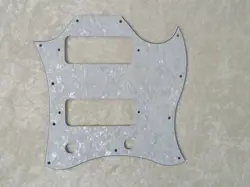 PICKGUARD WHITE PEARLOID FULL FACE SIZE FOR GIBSON SG CLASSIC AND STANDARD P90