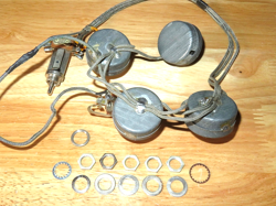 GIBSON 1966 NICKEL ES 335 ELECTRONIC CONTROL POTS HARNESS
