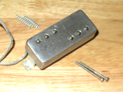 SILVERTONE 1966 NICKEL MINI HUMBUCKER NECK PICKUP GIBSON