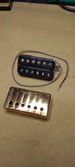 VINTAGE GIBSON 1978 T-TOP PAF GOLD HUMBUCKER ELECTRIC GUITAR PICKUP 8.01K OHMS