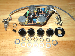 GIBSON 2013 USA NICKEL LES PAUL QUICK CONNECT ELECTRONIC CONTROL POTS HARNESS