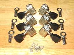 GIBSON 2013 USA KLUSON NICKEL DELUXE TUNERS W/ BLACK KEYS