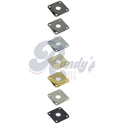ADVANCED PLATING (CONTEMPORARY SERIES) INPUT JACK PLATE (SQUARE) - FITS GIBSON