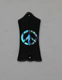 TRUSS ROD COVER WITH PEACE SYMBOL INLAY 02 WILL FIT GIBSON