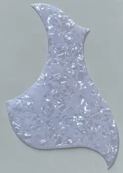 CRYSTAL SELF ADHENSIVE PICKGUARD FIT GIBSON L4A ACOUSTIC GUITAR WHITE PEAR