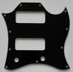 FOR FIT US GIBSON SG P90 STYLE FULL FACE GUITAR PICKGUARD 3 PLY BLACK