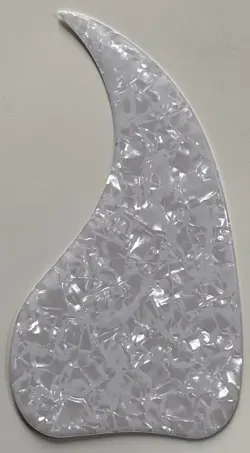 CRYSTAL SELF ADHENSIVE PICKGUARD WHITE PEARL FIT GIBSON J-45 ACOUSTIC GUITAR