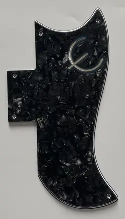 FOR FIT GIBSON SG 61 REISSUE STYLE & E LOGO GUITAR PICKGUARD 4 PLY BLACK PEARL