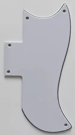 FOR FIT GIBSON SG 61 REISSUE STYLE GUITAR PICKGUARD 3 PLY WHITE