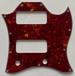 FOR FIT US GIBSON SG P90 STYLE FULL FACE GUITAR PICKGUARD 4 PLY RED TORTOISE