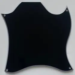 FOR FIT US GIBSON SG STANDARD BLANK FULL FACE STYLE GUITAR PICKGUARD 5 PLY BLACK