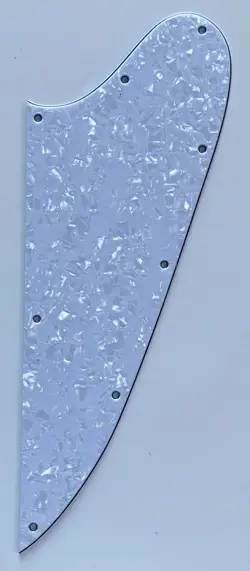 FOR FIT GIBSON FIREBIRD STYLE BLANK GUITAR PICKGUARD 4 PLY WHITE PEARL