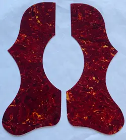 SELF ADHENSIVE PICKGUARD RED TORTOISE FOR GIBSON J185 ACOUSTIC GUITARS