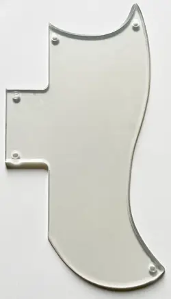 FOR FIT GIBSON SG 61 REISSUE STYLE GUITAR PICKGUARD 1 PLY CLEAR TRANSPARENT