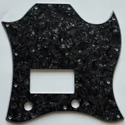 FOR FIT GIBSON SG STANDARD SINGLE HUMBUCKER GUITAR PICKGUARD 4 PLY BLACK PEARL