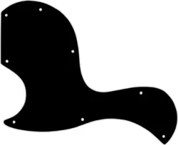 WD CUSTOM PICKGUARD FOR LEFT HAND GIBSON SG JUNIOR #09 BLACK/WHITE/BLACK/WHIT...