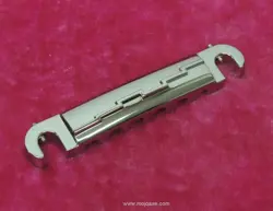LIGHTNING BOLT WRAPAROUND BRIDGE FOR GIBSON SG JUNIOR, UN-AGED CHROME, MOJOAXE