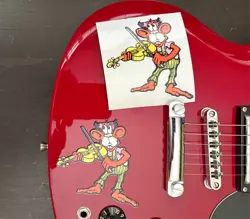 TONY IOMMI MONKEY SG REPLICA MONKEY  RAISED UV DTF STICKER