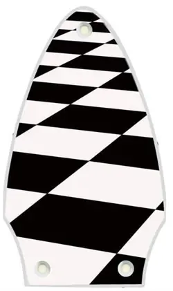 TRUSS ROD COVER GRAPHIC COMPATIBLE WITH GIBSON FLYING V GUITAR CHECKER