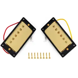 METALLOR SET OF GOLD SEALED HUMBUCKER PICKUP FOR GIBSON LES PAUL LP EPIPHONE