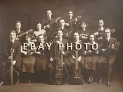 VINTAGE 1900S GIBSON MANDOLIN CLUB / ORCHESTRA PHOTOGRAPH