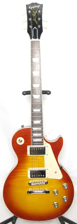 EPIPHONE INSPIRED BY GIBSON CUSTOM 1960 LES PAUL STANDARD GUITAR WITH CASE