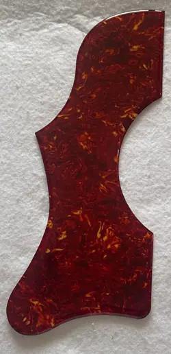 FOR GIBSON J45 &J50 LEFTHAND ACOUSTIC GUITAR SELF ADHESIVE PICKGUARD,CRYSTAL RED