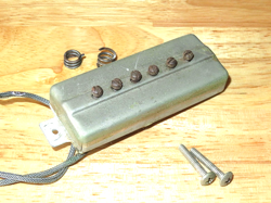 HARMONY 1957 NICKEL GIBSON P 13 SOAP BAR BRIDGE PICKUP