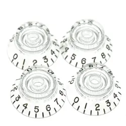 LP GUITAR BELL KNOBS 24 FINE SPLINE TOP HAT KNOBS FOR GIBSON LES PAUL CLEAR