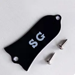 TRUSS ROD COVER PLATE CUSTOM ENGRAVED 2 PLY BLACK FOR GIBSON GUITAR PARTS