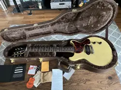 GIBSON CUSTOM SHOP 1958 LES PAUL JUNIOR DOUBLE CUTAWAY AGED WHITE USA 2017