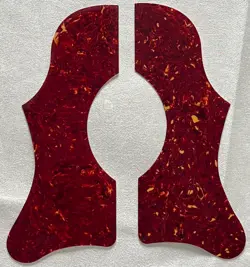 SELF ADHENSIVE PICKGUARD FOR GIBSON J45&J50 STYLE ACOUSTIC GUITRAR RED TORTOISE