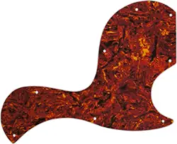 WD CUSTOM PICKGUARD FOR GIBSON SG JUNIOR #05P TORTOISE SHELL/PARCHMENT