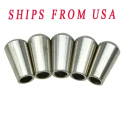5PCS KAISH SAE 8-32 METAL TOGGLE SWITCH TIP CAP FIT GIBSON/SWITCHCRAFT NICKEL