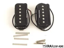 USED SEYMOUR DUNCAN P-RAILS HUMBUCKER SHPR-1N SHPR-2B BLACK PICKUP SET