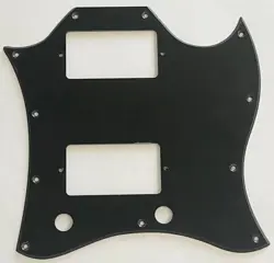 FOR GIBSON SG STANDARD FULL FACE GUITAR PICKGUARD SCRATCH PLATE,1 PLY BLACK