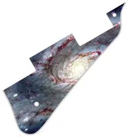 PICKGUARD PICK GUARD  COMPATIBLE WITH GIBSON LES PAUL GUITAR SPIRAL GALAXY