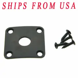 KAISH BLACK METAL CURVED BOTTOM JACK PLATE SQUARE JACKPLATE FITS GIBSON LP
