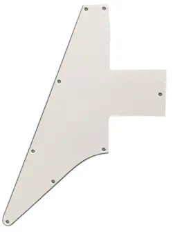 PICKGUARD FOR GIBSON EXPLORER 76 REISSUE BLANK  STYLE GUITAR-3-PLY-WHITE