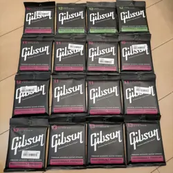 12*3SET(GREEN) + 10*3SET 11*5SET 12*1SET 13*4SET GIBSON ELECTIRC GUITAR STRINGS