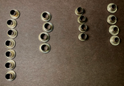 LOT: 19 VINTAGE KLUSON TUNER FERRULES BUSHINGS HARMONY KAY GIBSON REPAIR PARTS